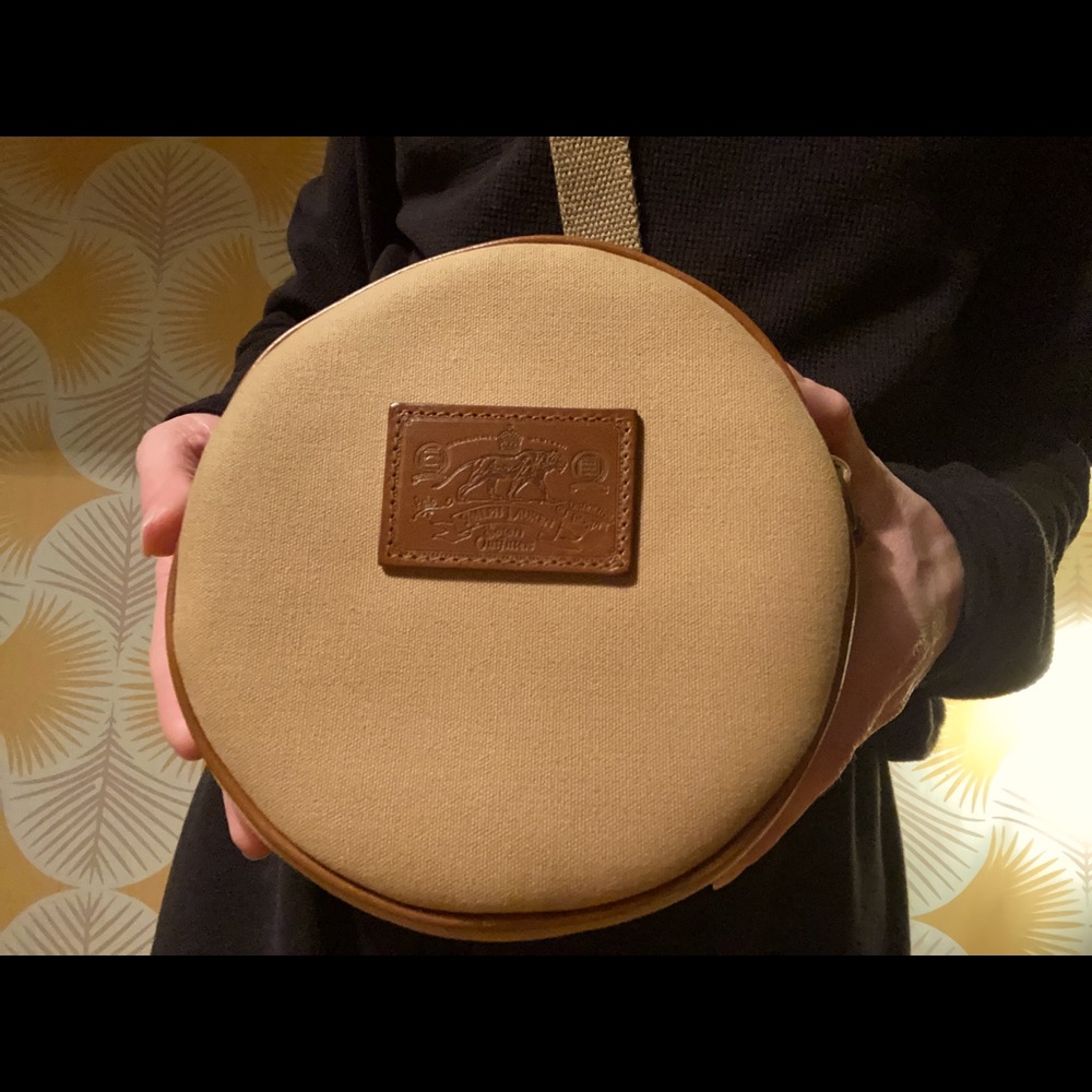 Vintage round Ralph Lauren safari line purse